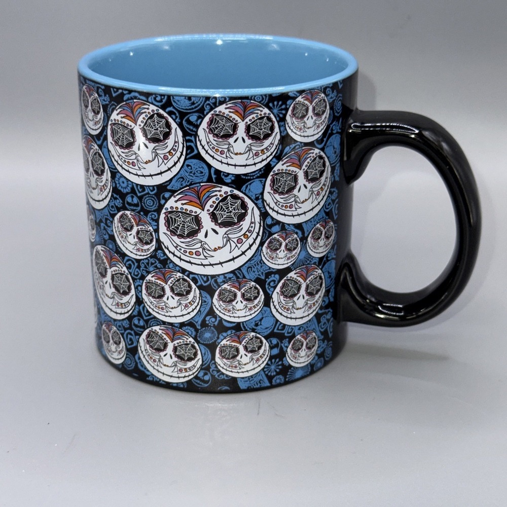 The Nightmare Before Christmas Mug JACK SKELLINGTON Spider Web Eyes Disney